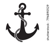 Anchor Vector Icon Logo...