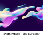 abstract background with liquid ... | Shutterstock .eps vector #1811691880