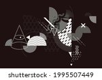 composition of patterned and... | Shutterstock .eps vector #1995507449