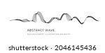 abstract waves from lines.... | Shutterstock . vector #2046145436