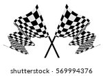 checkered race flag vector... | Shutterstock .eps vector #569994376