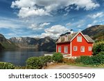 Typical Norwegian Red House In...