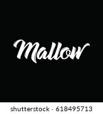 mallow  text design. vector...