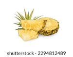Whole pineapple and pineapple...