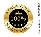 100  premium quality crown and... | Shutterstock .eps vector #1705317406