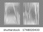 transparent stretch plastic... | Shutterstock .eps vector #1748020433