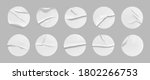 white round crumpled sticker... | Shutterstock .eps vector #1802266753