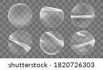 transparent round adhesive... | Shutterstock .eps vector #1820726303