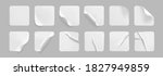 white square glued stickers... | Shutterstock .eps vector #1827949859