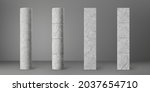 concrete broken cylinder and... | Shutterstock .eps vector #2037654710
