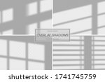 shadow overlay effect. set of... | Shutterstock .eps vector #1741745759