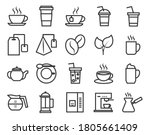 simple set of coffee related... | Shutterstock .eps vector #1805661409