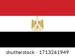 flag of egypt vector... | Shutterstock .eps vector #1713261949