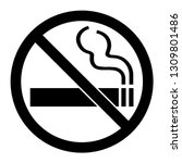 No Smoking Sign  Black...