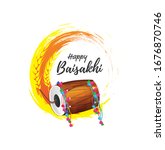 baisakhi festival background... | Shutterstock .eps vector #1676870746