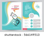 a4 medical brochure design... | Shutterstock .eps vector #566149513