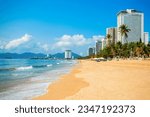 Small photo of Nha Trang city beach is a public beach located in the centre of Nha Trang in Vietnam