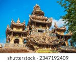 Small photo of Linh Phuoc Pagoda or Ve Chai Pagoda is a buddhist dragon temple in Dalat city in Vietnam