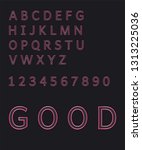 design art modern neon alphabet | Shutterstock .eps vector #1313225036
