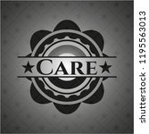 care realistic black emblem | Shutterstock .eps vector #1195563013