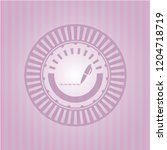 writer icon inside vintage pink ... | Shutterstock .eps vector #1204718719