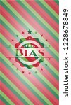 bias christmas colors emblem. | Shutterstock .eps vector #1228678849