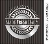 made fresh daily silver emblem... | Shutterstock .eps vector #1242553030