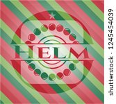 helm christmas colors emblem. | Shutterstock .eps vector #1245454039