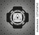 illuminati pyramid icon inside... | Shutterstock .eps vector #1271418763