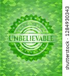 unbelievable green emblem.... | Shutterstock .eps vector #1284930343