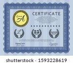 blue classic certificate... | Shutterstock .eps vector #1593228619