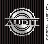 audit silvery shiny emblem.... | Shutterstock .eps vector #2158441949