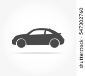 simple floating hatchback car... | Shutterstock .eps vector #547302760