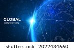 globe network illustration.... | Shutterstock .eps vector #2022434660