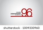 96 years anniversary design... | Shutterstock .eps vector #1009330960