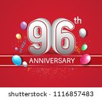 96th anniversary design red... | Shutterstock .eps vector #1116857483