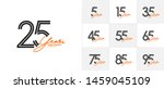 set of anniversary logotype... | Shutterstock .eps vector #1459045109