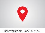 map pin flat design style... | Shutterstock .eps vector #522807160