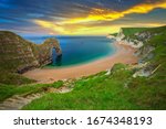 Durdle Door At The Beach On The ...