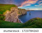 Amazing cliffs of moher at...
