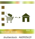 home delivery icon | Shutterstock .eps vector #460905619