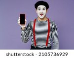 Fun Smiling Young Mime Man With ...