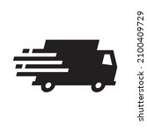 shipping fast delivery truck... | Shutterstock .eps vector #2100409729