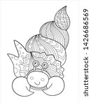 cute crayfish antistress doodle ... | Shutterstock .eps vector #1426686569