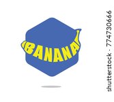 banana typography illustration... | Shutterstock .eps vector #774730666