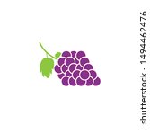 grapes logo template vector... | Shutterstock .eps vector #1494462476