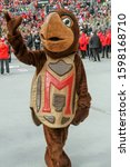 Small photo of University of Maryland Mascot - NCAA Division 1 Football University of Maryland Terrapins Vs. Ohio State Buckeyes on November 11th 2019 at the Ohio State Stadium in Columbus, Ohio USA