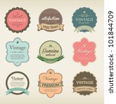 icons with labels in vintage... | Shutterstock .eps vector #101844709