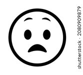 sad confused face with negative ... | Shutterstock .eps vector #2080909879