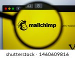 Small photo of Los Angeles, California, USA - 21 Jule 2019: Illustrative Editorial of MAILCHIMP.COM website homepage. MAIL CHIMP logo visible on display screen.